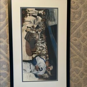 Framed Baseball Team Artwork